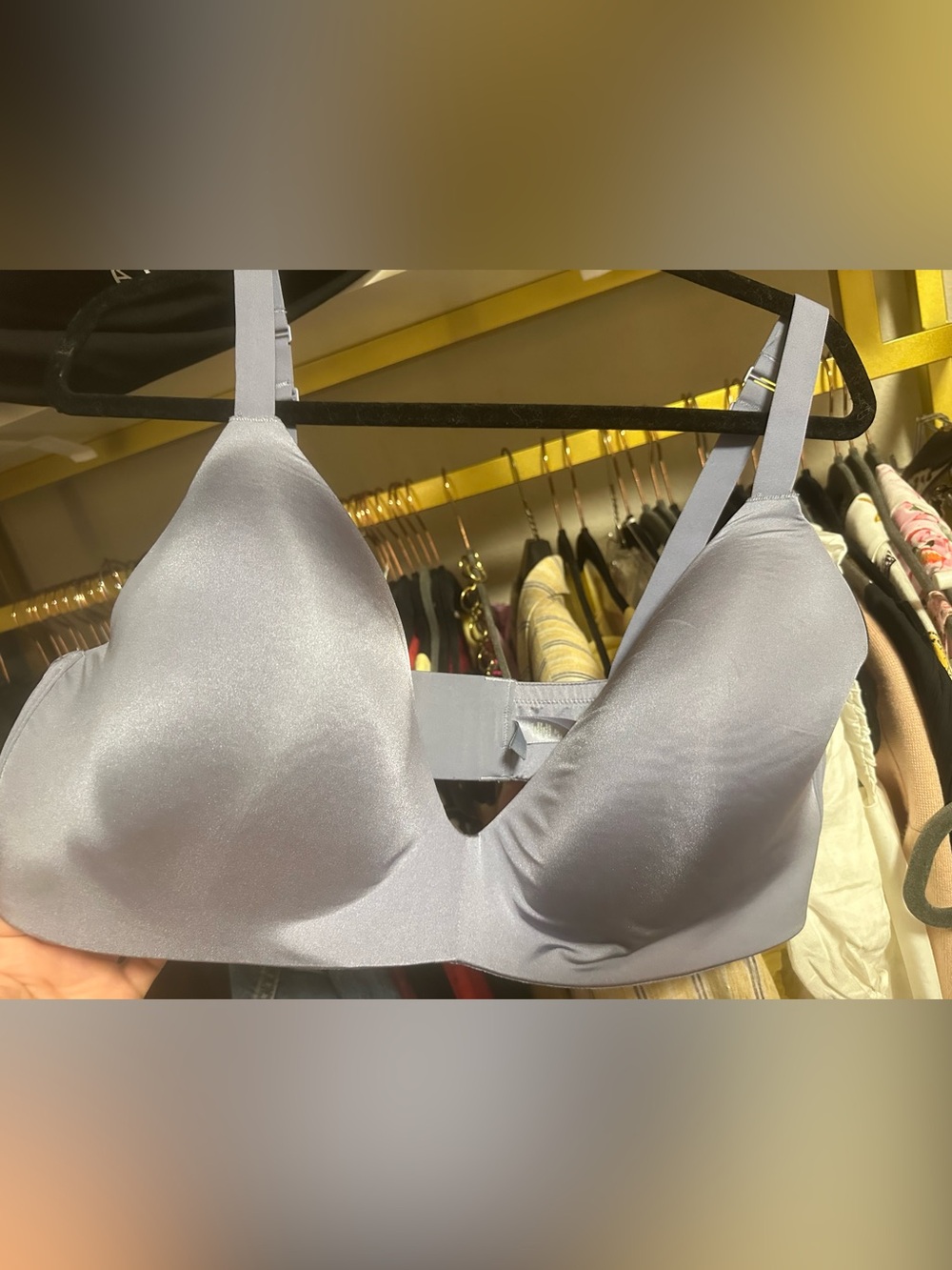 SKIMS Lightly Padded Bra in Blue Slate 🦋